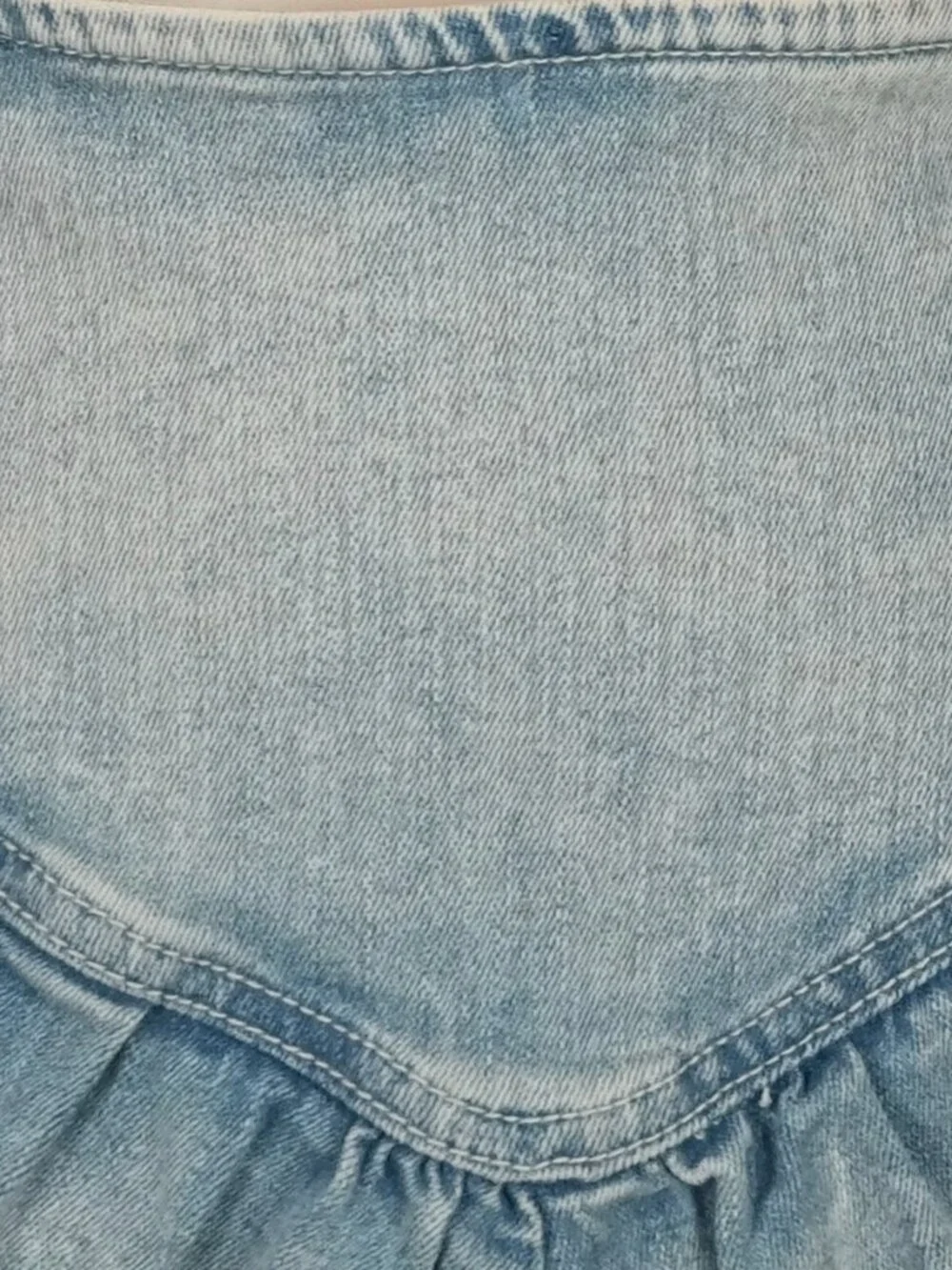 NWT MOTHER The Ruffle Mini Skirt Free People Anthro Coastal Cowgirl Sz 25 $198 - Picture 11 of 16